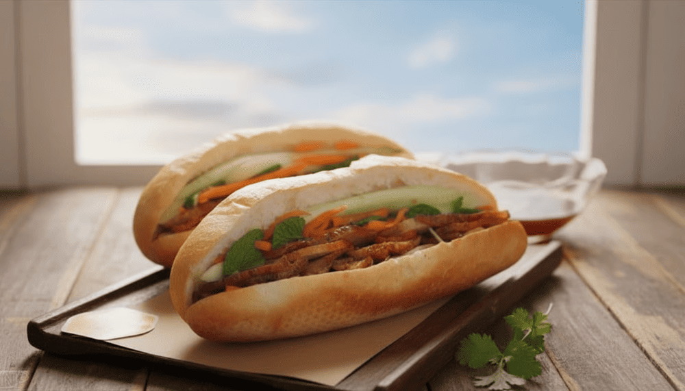 Bánh Mì 25 is a must-visit street food spot in Hanoi, known for its fresh, crispy rolls and a wide range of fillings from classic pork to vegan options